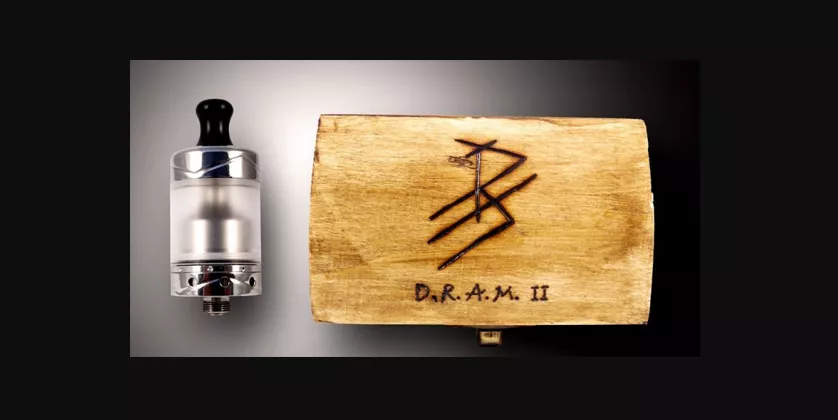 DRAM 2 Mtl RTA from Karadagis, with interestingly implemented racks and old-school design